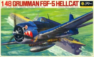1/48 Fujimi Models Grumman F6f - 5 Hellcat U.  S.  Navy Wwii Fighter