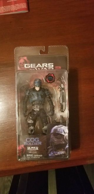 Rare Gears Of War 2 Series 5 Cog Soldier Action Figure 100 Authentic Neca Toy