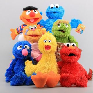 5 " - 7 " Sesame Street Cookie Monster Elmo Plush Toy Soft Doll Kid Birthday Gift