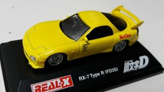 Mazda Rx7 Type R Fd3s Initial D 1/72 Model Highly Detailed Metal Body