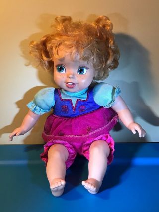 Frozen Tollytots My First Disney Princess Baby Anna Doll Toddler 12 " Vinyl Soft