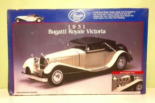 Lindberg 1/24 Scale 1931 Bugatti Royale Victoria Model Car Kit 6602