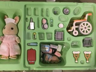 Calico Critters Cc1767 Country Nurse Gift Set (retired Set) Incomplete