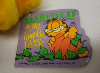Dakin 1981 VINTAGE GARFIELD CAT IN PUMPKIN 10 
