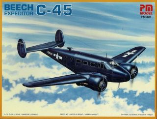 1/72 Pm Model Pm - 304; Beech C - 45 Expeditor Us Navy,  Raf Seac