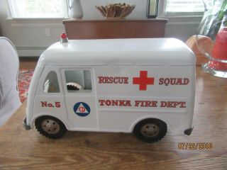 Vintage Tonka Fire Dept Rescue Squad No 5