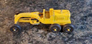 Vintage Tootsie Toy Yellow Road Grader Chicago 24