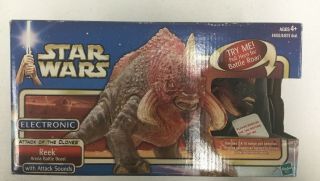 Hasbro 2002 Star Wars Attack Of The Clones Electronic Reek Arena Battle Beast