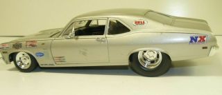 1/18 custom made silver 1969 Nova drag car,  outlaws,  street racer,  weekend d 2