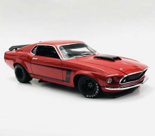 1969 Ford Mustang Boss 302 Trans Am Red Street Version 1:18 Acme Htf