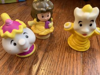 Fisher Price Little People Disney Beauty And The Beast Lumiere,  Mrs.  Potts,  And