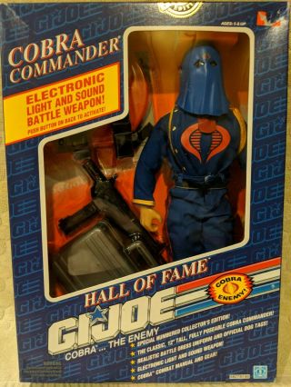 Gi Joe Cobra Commander 12 " Hall Of Fame (1991) Electric Sound & Weapon Figure