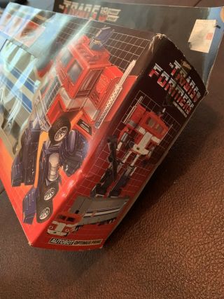Vintage G1 Transformers Optimus Prime Complete Box 1984 Hasbro Takara 3