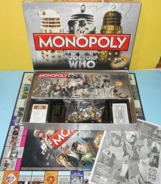 Doctor Who 50th Anniversary Monopoly Collector’s Edition Board Game Complete