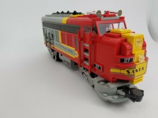 Lego Train Santa Fe 27 Chief Powered Locomotive (10020) W/ Motor & Box