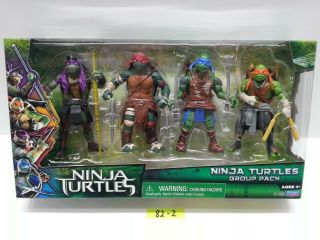 Turtles Movie Ninja Turtles Group Pack 4 Action Figure Set -