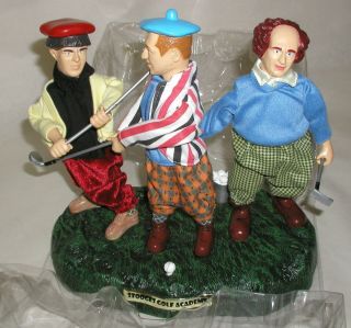 Vintage The Three Stooges Animated Golf Scene Gemmy 2002