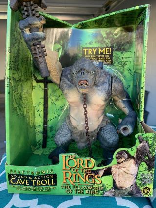 Toy Biz Lord Of The Rings Electronic Sound & Action Cave Troll Figure