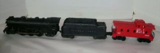 Vintage Lionel 1666 Locomotive 2 - 6 - 2 W/tender 2466wx & 6059 Caboose