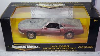 1/18 Ertl American Muscle 1969 Ford Mustang Mach I Diamond In The Rough