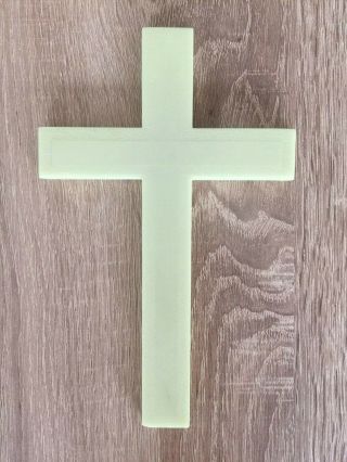 Lego Vintage 1950s - Glow In The Dark Cross.  Front: No Text - Backside: Lego