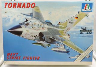 1:48th Scale Italeri Panavia Tornado Anti - Attack Jet Kit 838 Bn - Gb