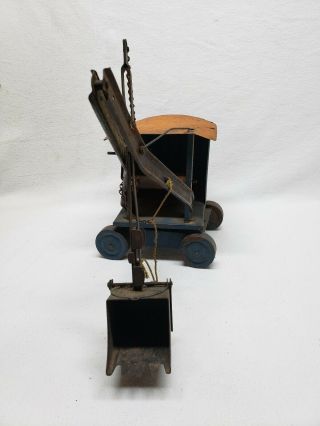 VINTAGE EARLY STEELCRAFT / BUDDY L / MARX / TONKA SHOVEL EXCAVATOR DIGGER TOY 2