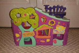 Lps 2007 Littlest Pet Shop Purple Clubhouse Tree House Playset Hasbro
