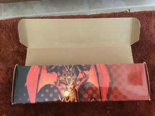 MTG Magic the Gathering Red Shivan Dragon Balduvian Horde 800ct.  Storage Box OLD 3