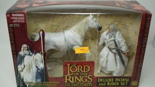 Gandalf & Shadowfax Lord Of The Rings Two Towers Deluxe Horse And Rider Set