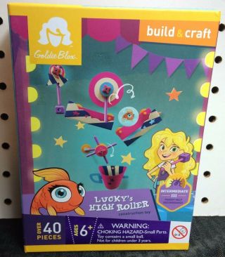 Goldie Blox Luckys High Roller,  Girls Construction Set,  Build & Craft Games