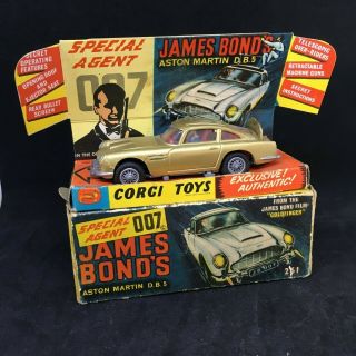 Corgi Toys 261 James Bond 007 Aston Martin Db5 D.  B.  5 Goldfinger