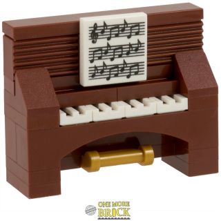 Lego Upright Piano Antique Keyboard With Music Sheet