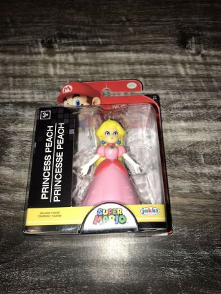 World Of Nintendo 2.  5 " Mario Series 1 - 3 Princess Peach Figure