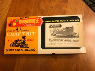 Ho Scale Roundhouse 3 - In - 1 Old Timer Series Short Line & Logging