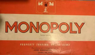 Retro Vintage Monopoly Board Game From 60s John Waddington Complete Set