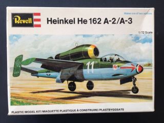 1/72 Revell Model Of Heinkel He 162 A2/a3 Jet Fighter