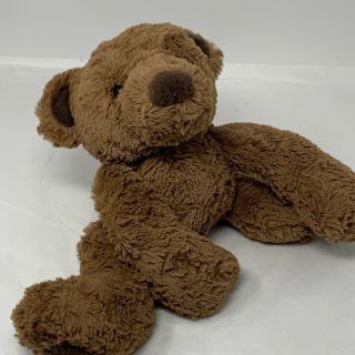 Gund Plush Wilburn Teddy Bear 14 " Floppy Bean Bag Lovey Brown Soft Stuffed Toy