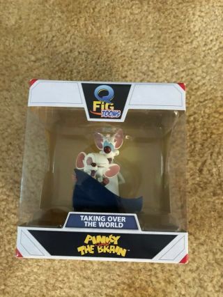 Pinky And The Brain Q - Fig Toons Qmx Warner Brothers Figure Taking Over The World