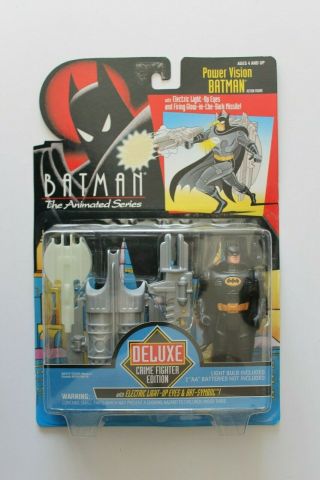 Batman The Animated Series Power Vision Batman Deluxe Kenner 1993 Moc