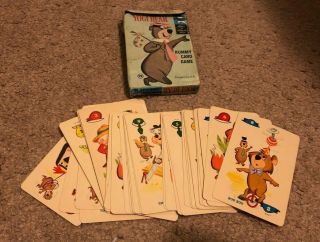1961 Ed - U - Cards Yogi Bear Rummy Card Game Cindy Snagglepuss Boo Boo Fibber Fox