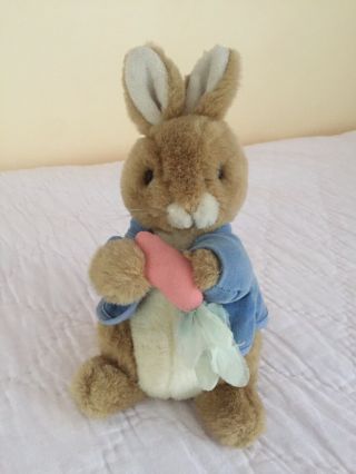 Vintage Euc Peter Cotton Tail Beatrix Potter Wind Up Musical Toy Stuffed Animal