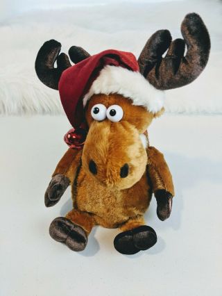 Dan Dee Collectors Choice Moose Dances And Cheeks Light Up Antlers Christmas 10 "