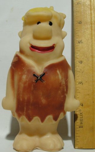 Rare Vintage Flintstones Barney Rubble Squeak Toy