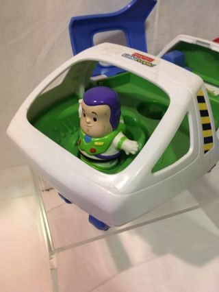 Fisher Price Little People Toy Story Buzz Lightyear Spaceship Space Ship & Sound 2