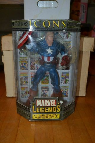 Marvel Legends Captain America Unmasked Icons Toy Biz 2006