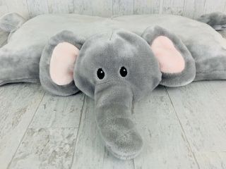 Little Miracles Elephant Snuggle Me Pillow Pet Gray Plush Costco No Blanket