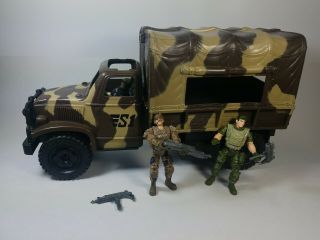 Chap Mei Sentinel 1 True Heroes Toys R Us Military Camo Carrier Truck Soldiers