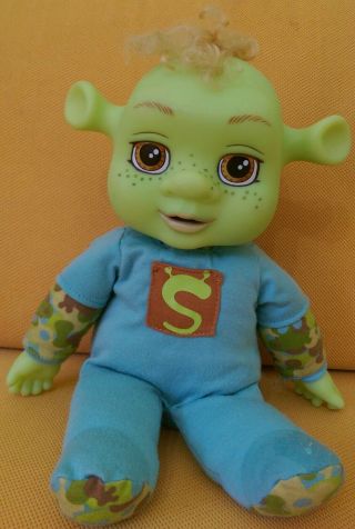Shrek The Third Laugh With Me Baby Boy Doll Ogre 13” Hard To Find