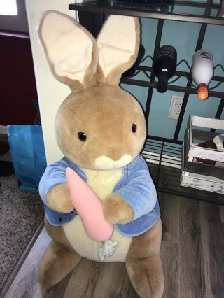 Large Life Size 36 " Eden Frederick Warne Peter Rabbit Plush Easter Bunny Decor